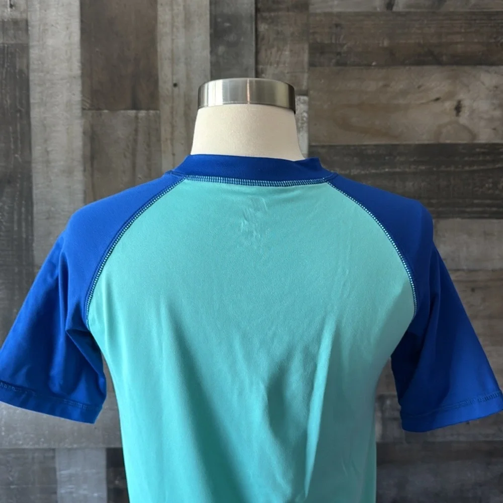 The Children’s Place shark rashguard boys XLarge tropical beach pool party swim